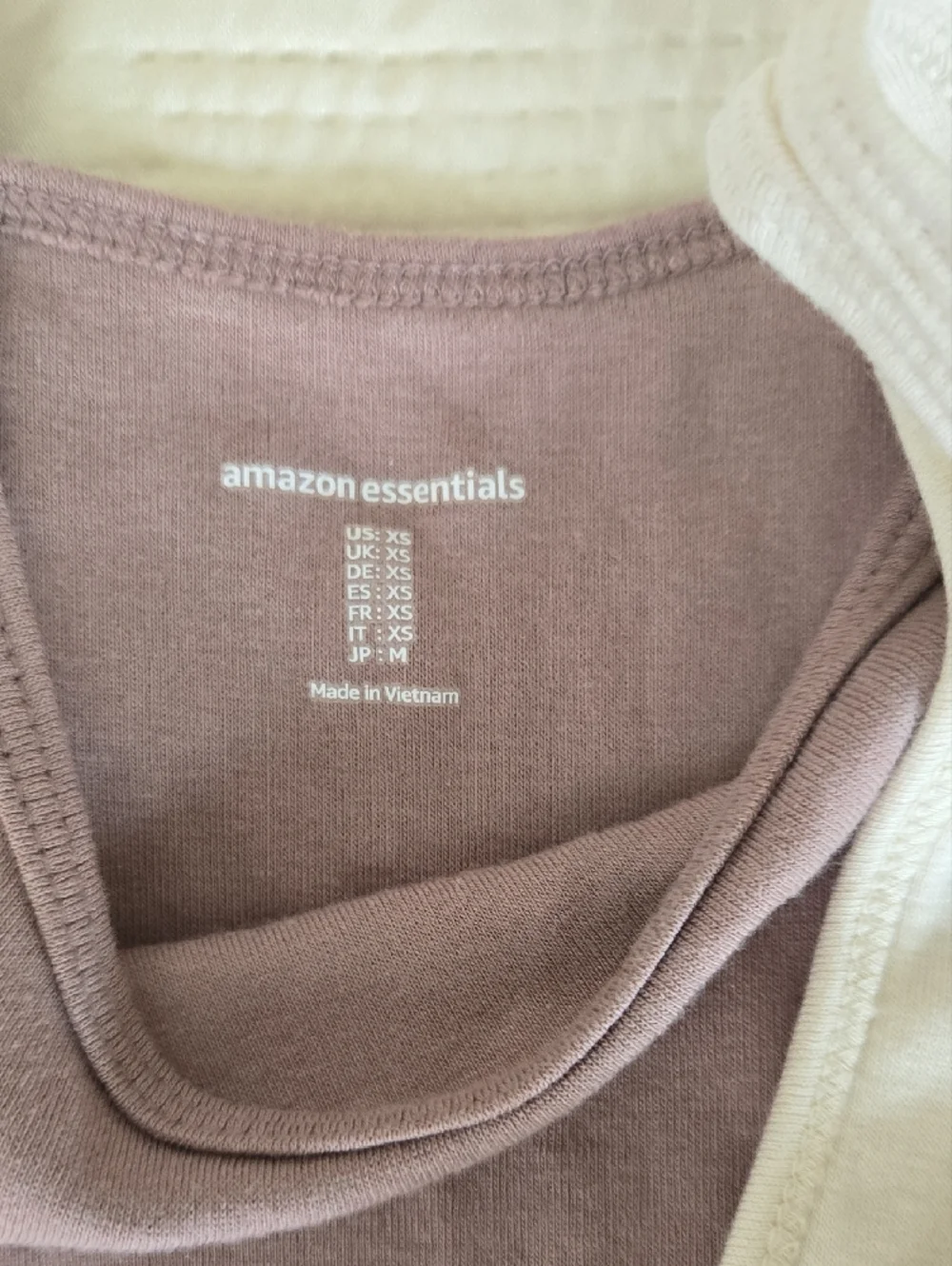 Two-Pack Ribbed Tank Tops - Mauve & Cream - Picture 3 of 3